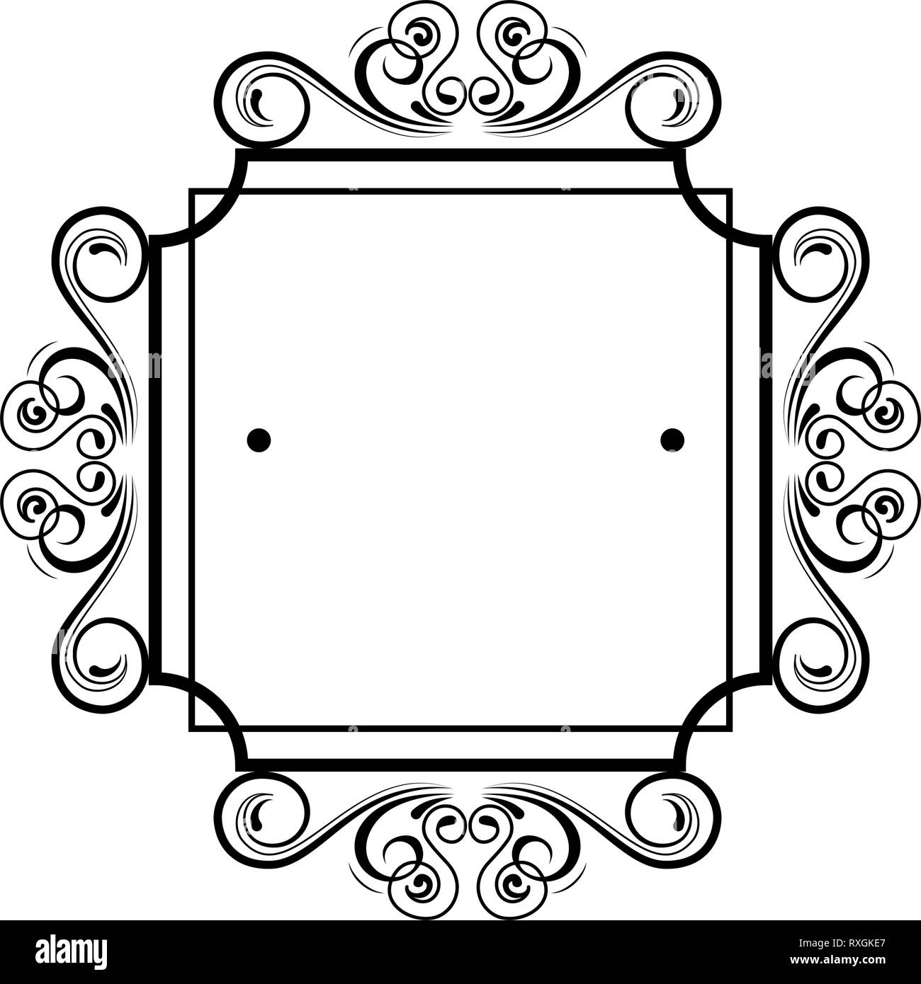 square label victorian style Stock Vector Image & Art Alamy
