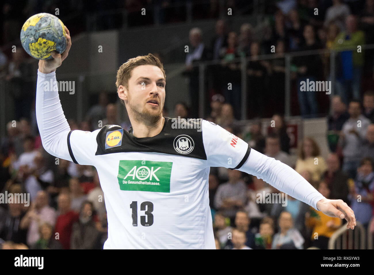 Dusseldorf, Germany. 9th March 2019. Handball International match