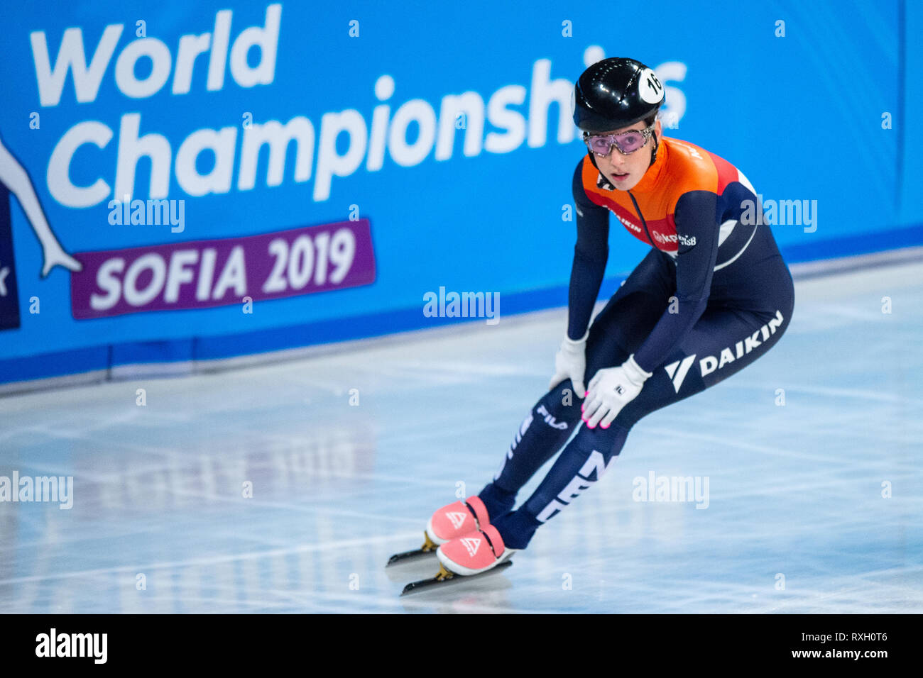 9th of march 2019 Sofia, Bulgaria ISU World Short Track Speed Skating Championships  Lara van Ruijven Credit: Orange Pictures vof/Alamy Live News Credit: Orange Pictures vof/Alamy Live News Stock Photo