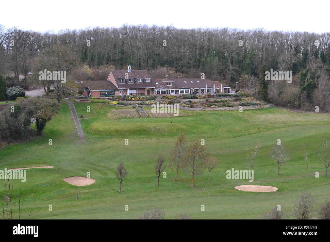 West Kent Golf Club clubhouse just east of Biggin Hill airfield, near