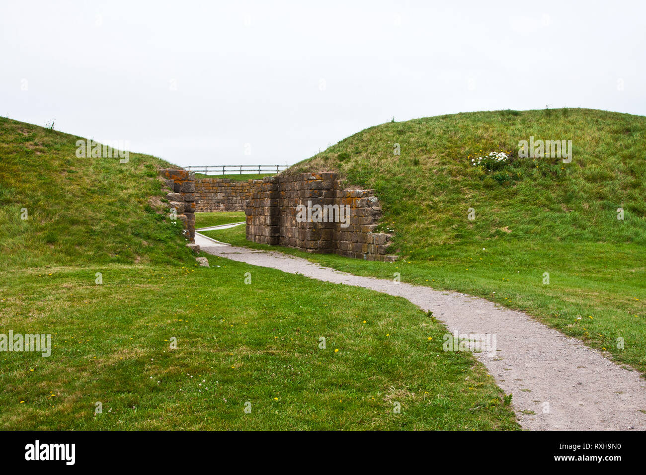 Canada, New Brunswick, Fort Beausejour, Fort Cumberland, French, British, 1755, French and Indian War, Seven Years War, Stock Photo