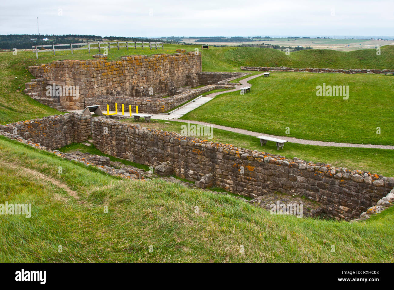 Canada, New Brunswick, Fort Beausejour, Fort Cumberland, French, British, 1755, French and Indian War, Seven Years War, Stock Photo