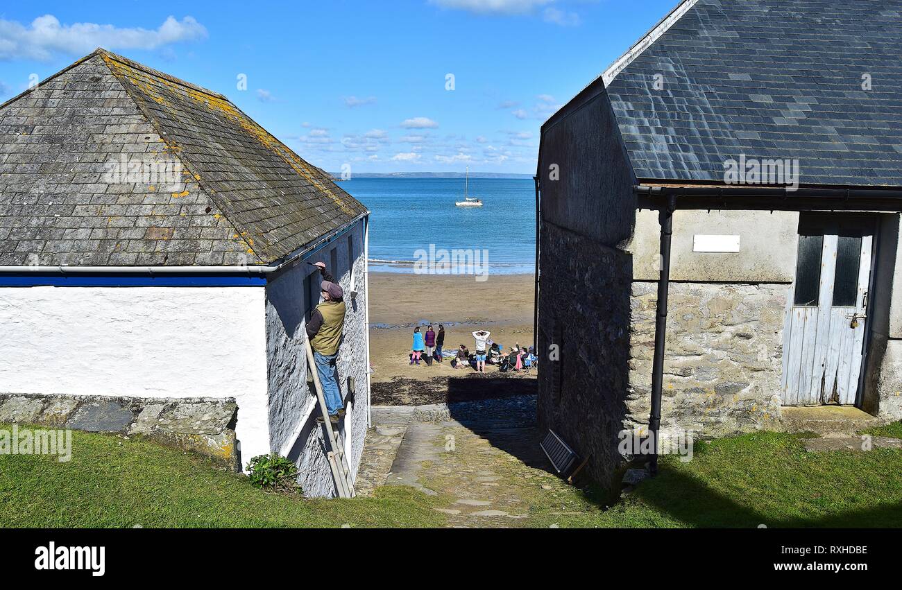 Gorran Haven, Cornwall, 310316 Stock Photo