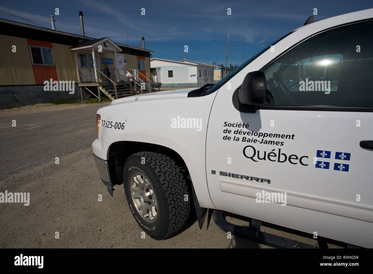 Relais Routier, Eeyou Istchee James Bay Territory, Quebec, Canada Stock Photo