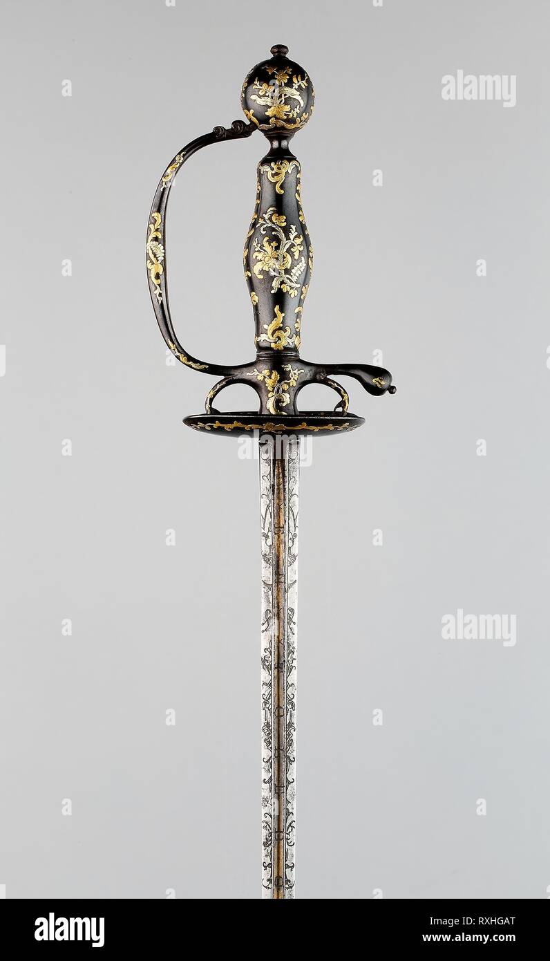 Smallsword. Probably German. Date 17551765. Dimensions 104.1 × 10.2