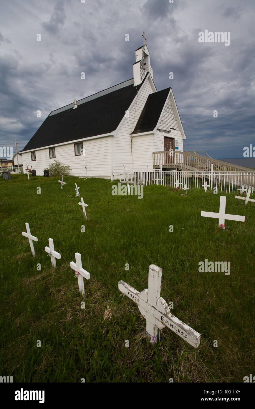Waskaganish, Eeyou Istchee James Bay Territory, Quebec, Canada Stock