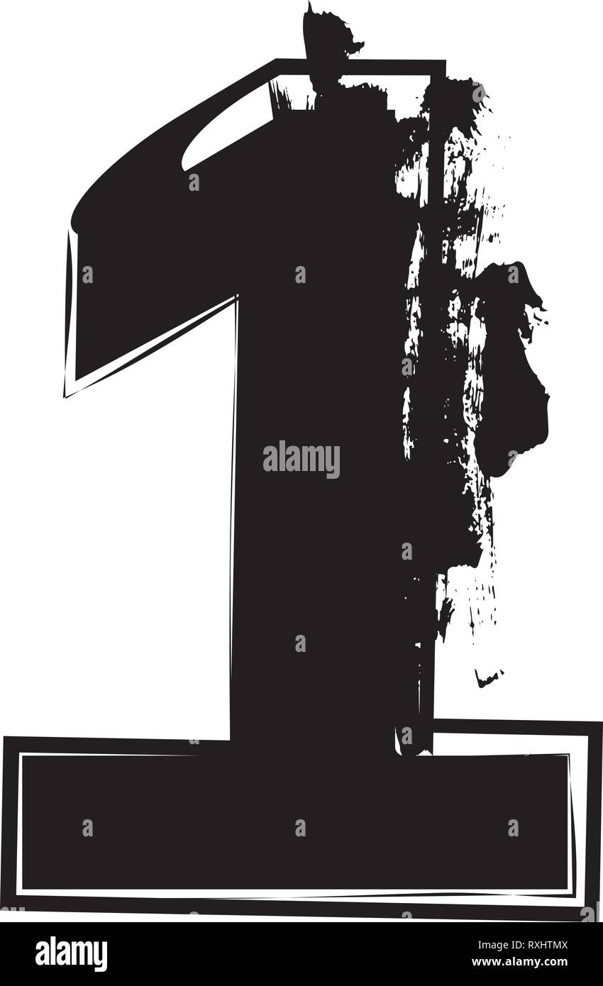 Abstract Number 1 vector illustration Stock Vector Image & Art - Alamy