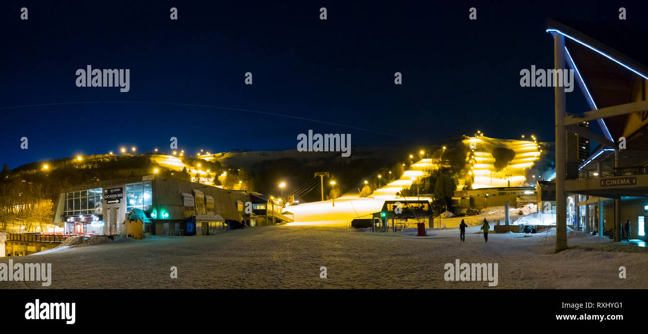 France, Puy de Dome (10), Besse-et-Saint-Anastaise, ski station of France, Puy de Dome (10), Besse-et-Saint-Anastaise, ski station of