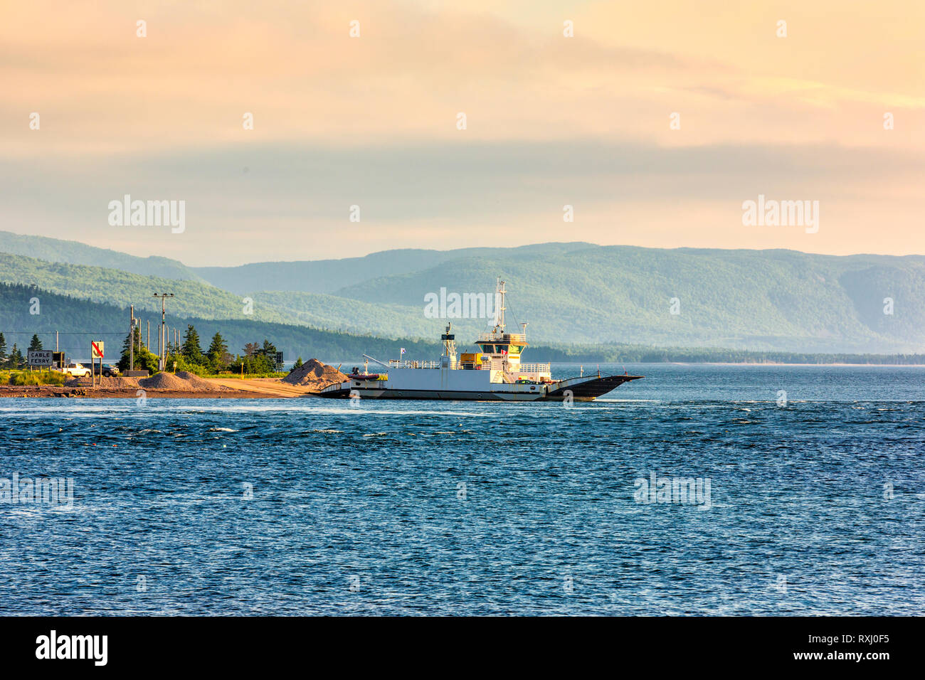Englishtown Ferry, Bras d'Or Lake, Cape Breton Island, Nova Scotia