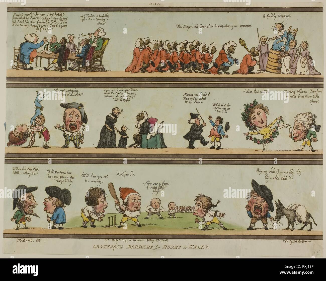 Grotesque Borders For Rooms Halls Thomas Rowlandson English 1756 17 After George Moutard Woodward English C 1760 1809 Published By Rudolph Ackermann English Born Germany 1764 14 Date 1799 Dimensions 356 452 Grotesque Borders For Rooms Halls Thomas Rowlandson English 1756 17 After George Moutard Woodward English C 1760 1809 Published By Rudolph Ackermann English Born Germany 1764 14 Date 1799 Dimensions 356 452