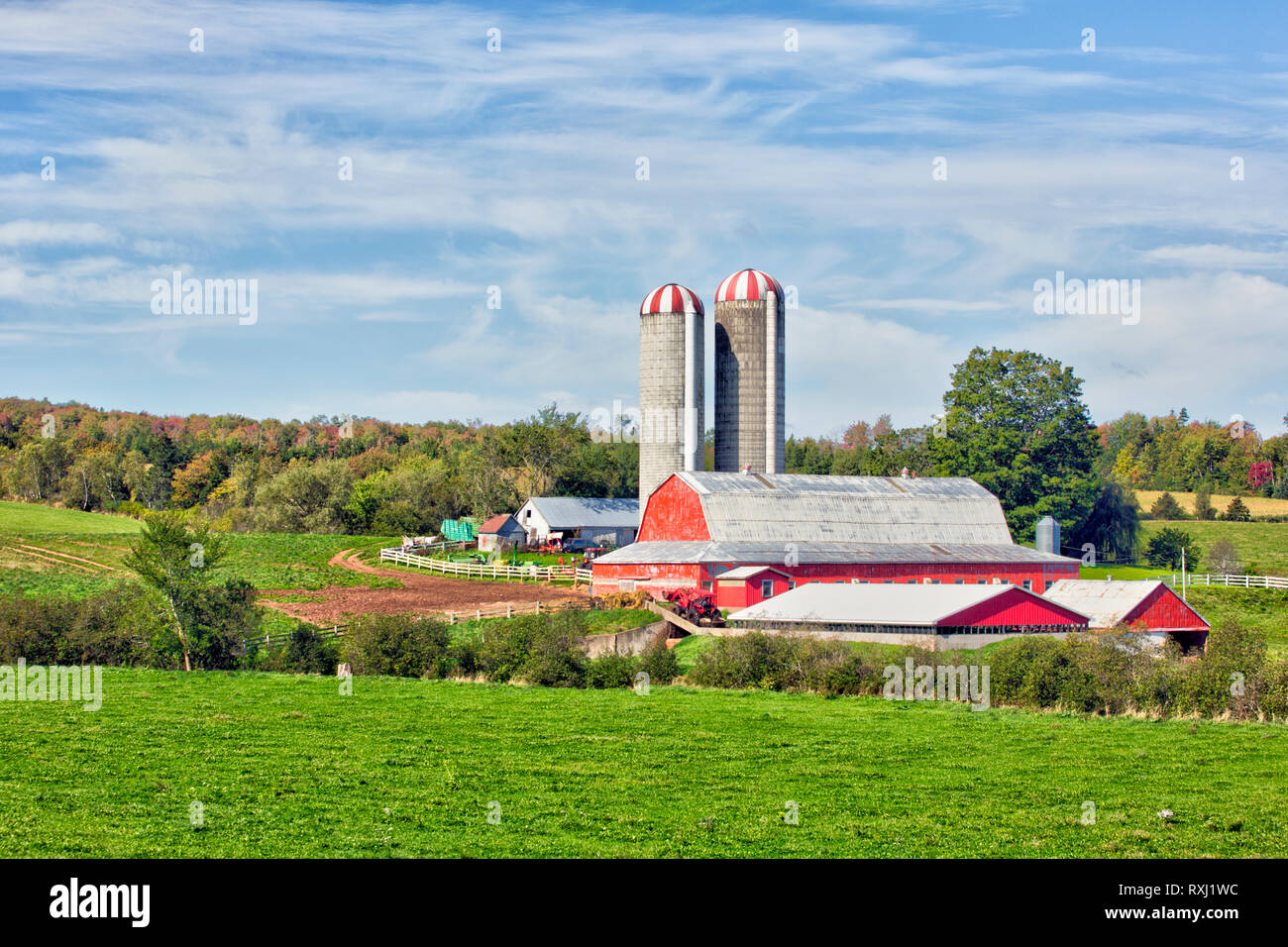 Farm, Old Barns, Nova Scotia, Canada Stock Photo Alamy
