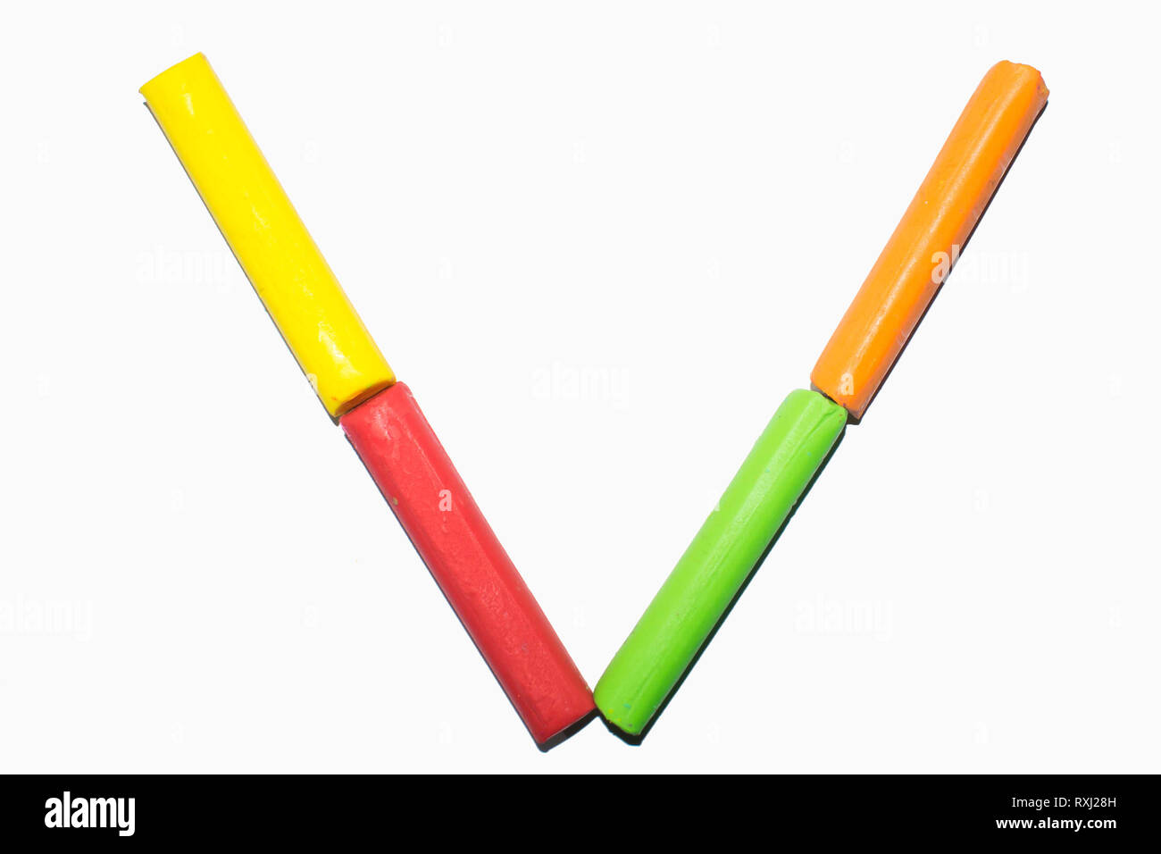 Capital letter v Cut Out Stock Images Pictures Alamy