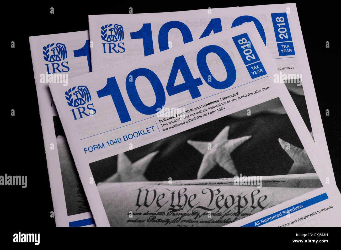 Indianapolis Circa March 2019 New Irs 1040 Tax Forms The New