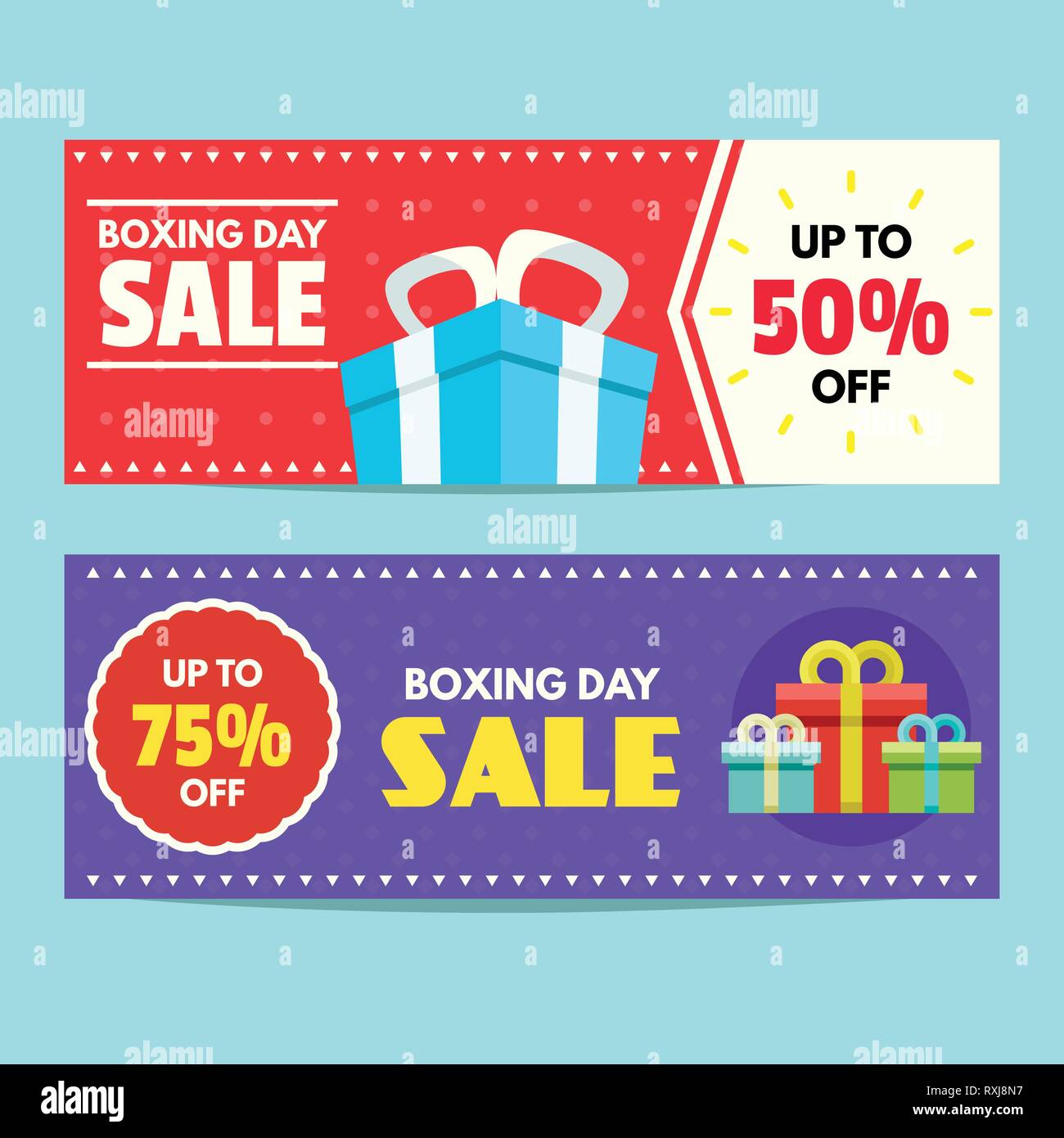 Happy Boxing day sale design with gift boxes , shopping holiday big ...