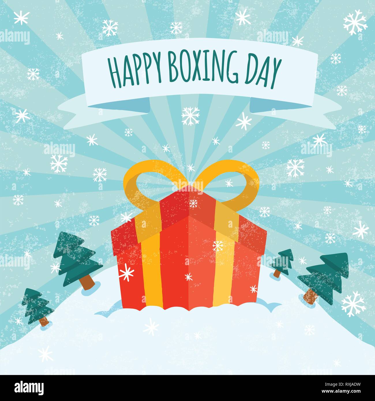 Happy Boxing day sale design with gift boxes , shopping holiday big ...