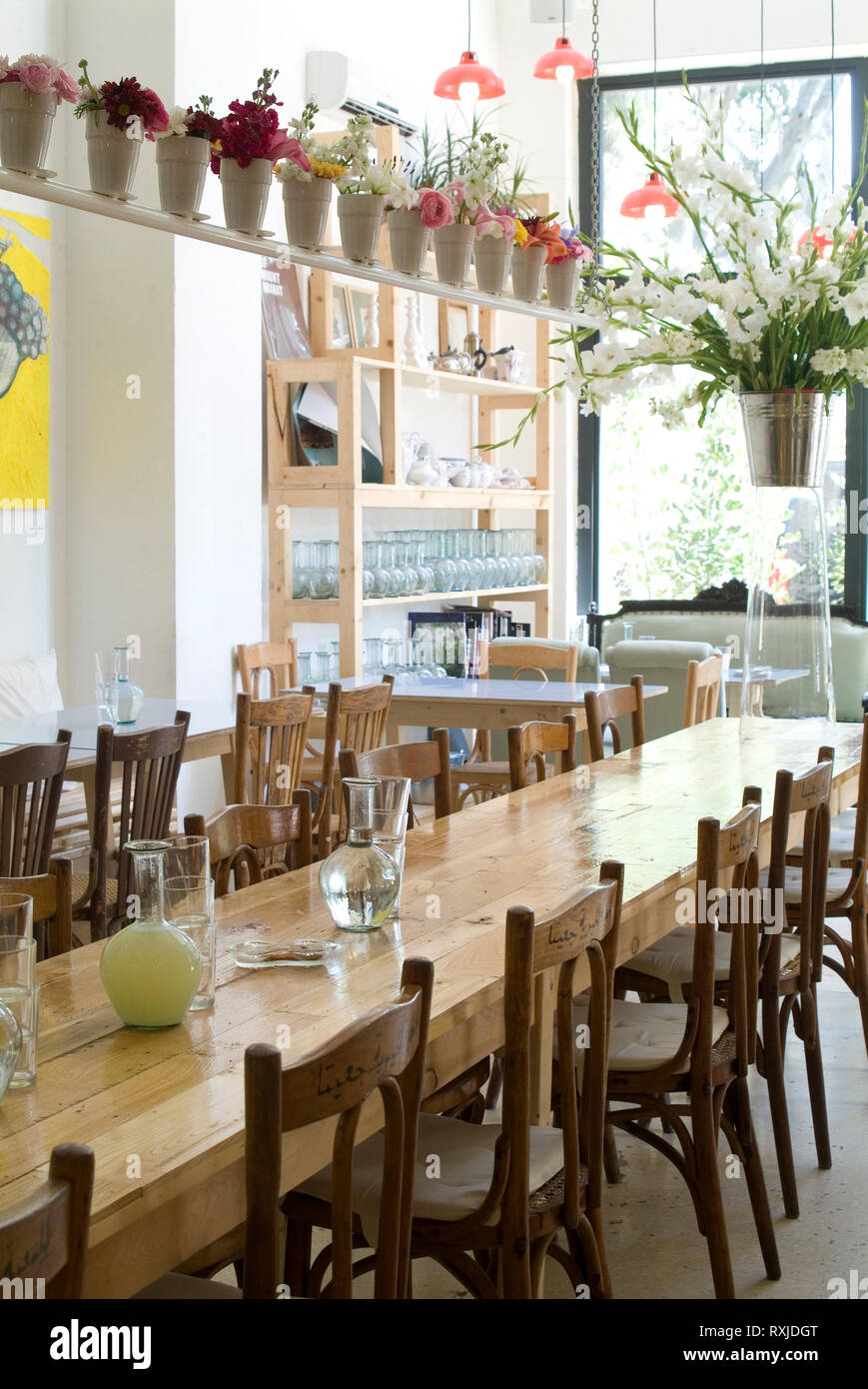 The Interior Of Tawlet Cafe In Beirut Meaning Kitchen Table In