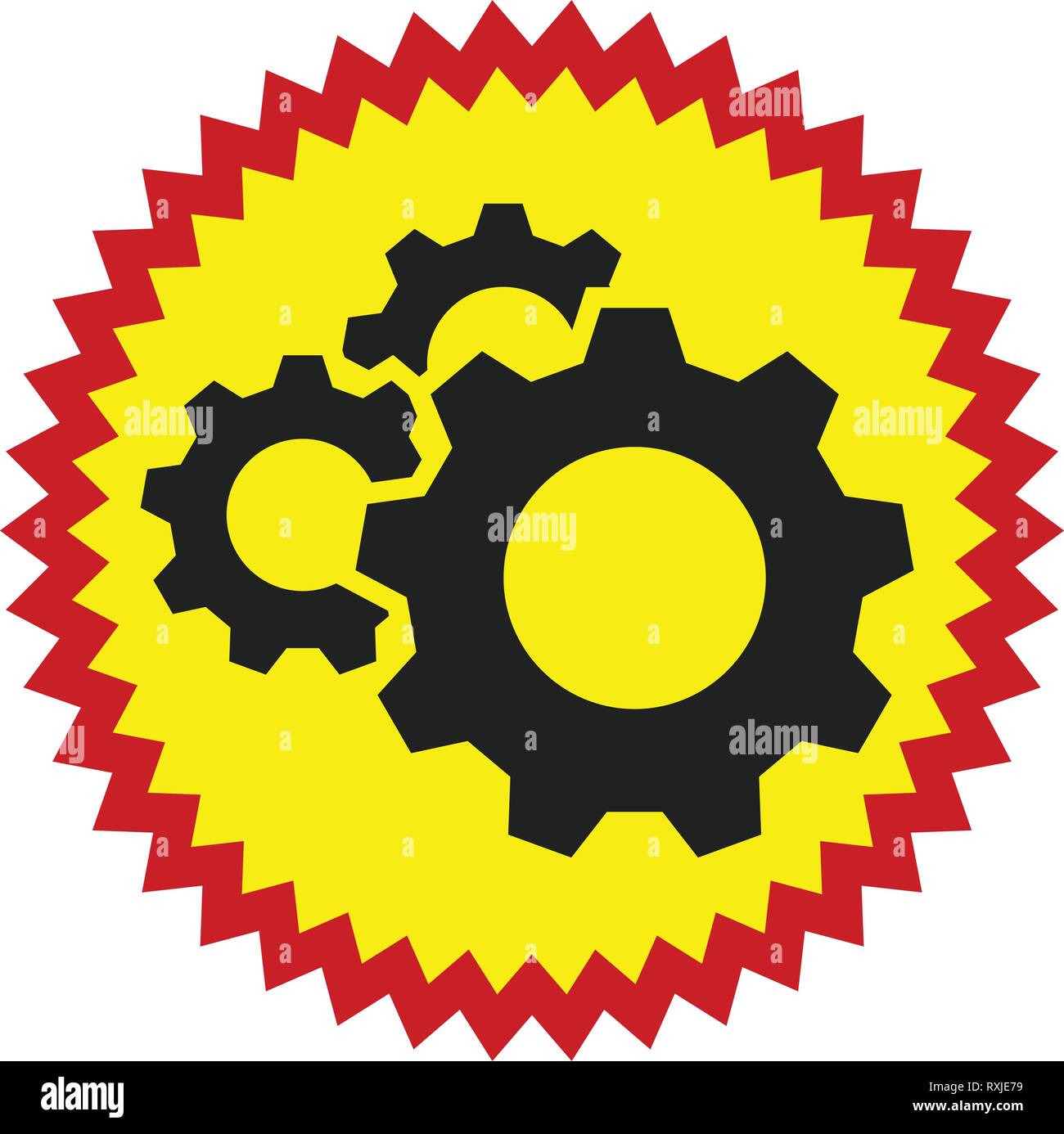 Gear, cogwheel icon. Repair, maintance, mechanics concept icon Stock Vector