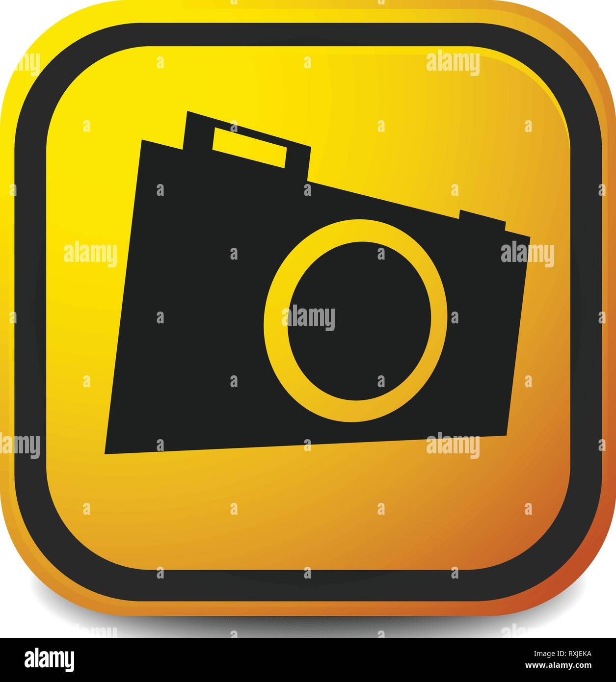 Small photo camera icon. Hobby photography concept icon Stock Vector ...