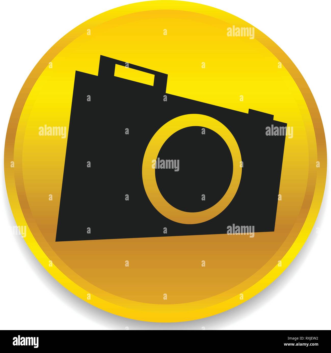 Small photo camera icon. Hobby photography concept icon Stock Vector ...