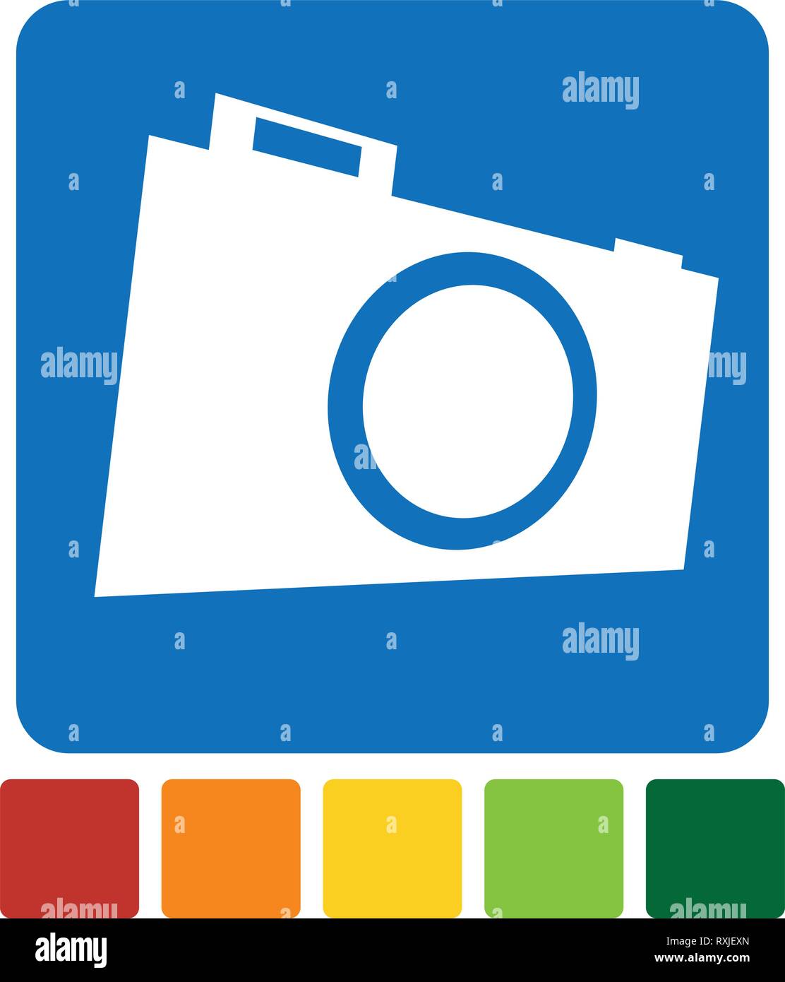 Small photo camera icon. Hobby photography concept icon Stock Vector ...