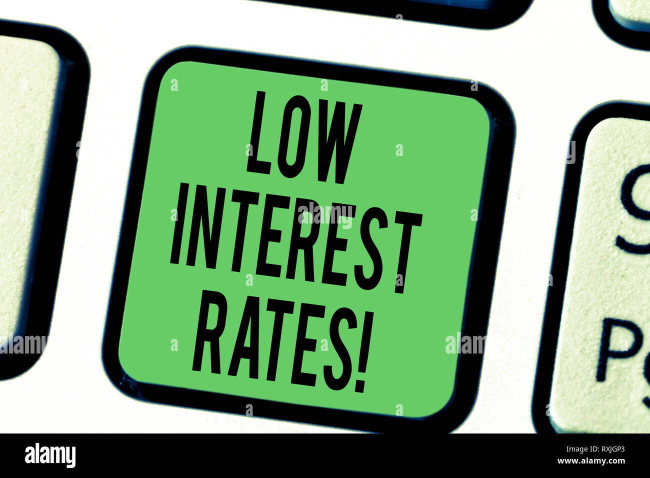 Interest Rates Word Word writing text Low Interest Rates. Business concept for meant to ...