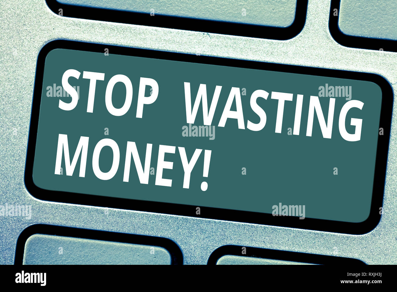 Text sign showing Stop Wasting Money. Conceptual photo avoid