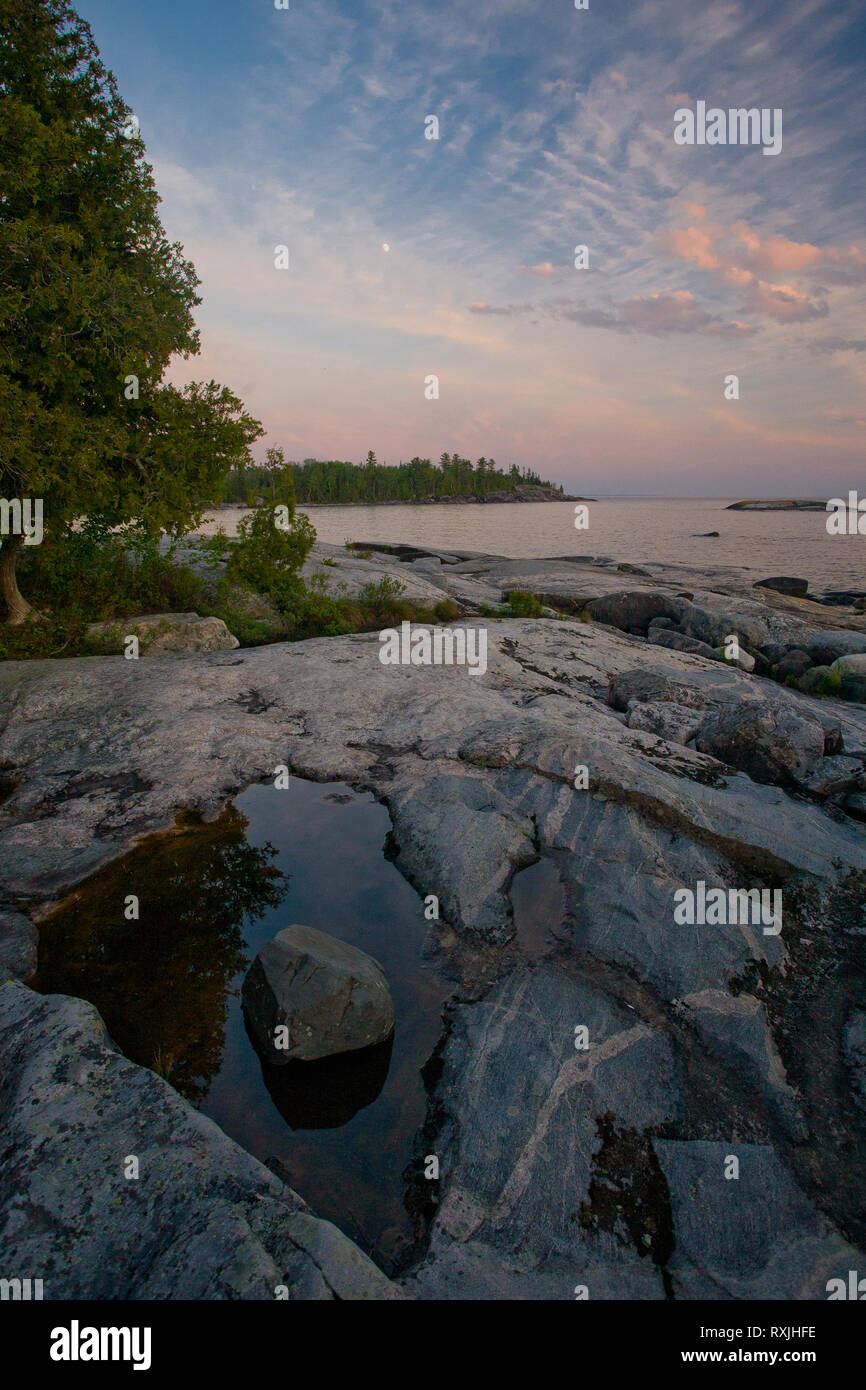 Lake Superior Provincial Park, Algoma District, Ontario, Canada Stock