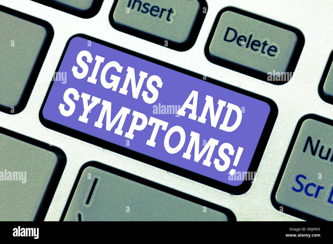 Text sign showing Signs And Symptoms. Conceptual photo any subjective ...