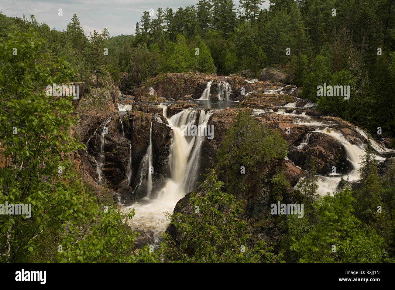 Aubrey Falls Provincial Park, Algoma District, Ontario, Canada Stock Photo