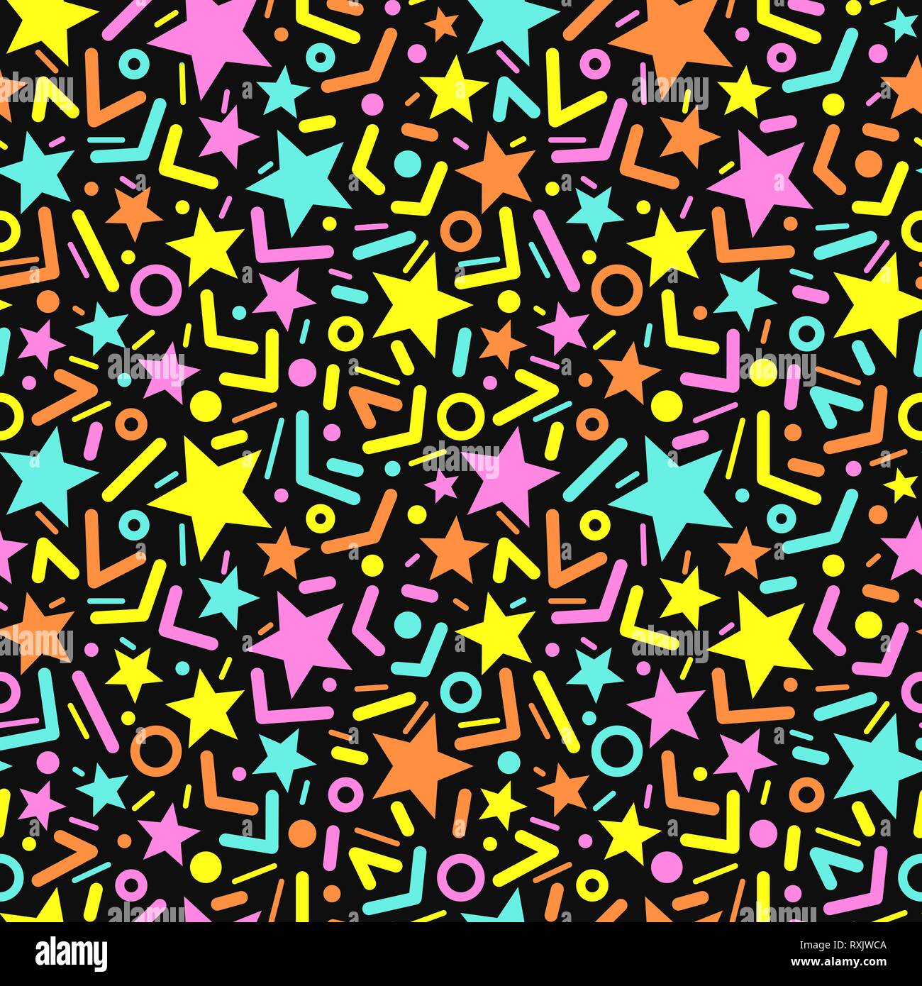 Vector pattern with stars. Stock Vector