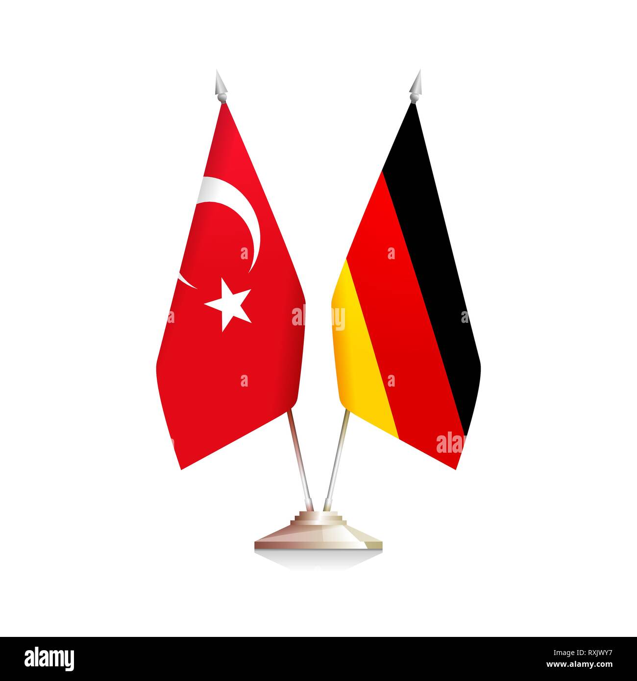 German and Turkish flags Stock Vector Image & Art Alamy