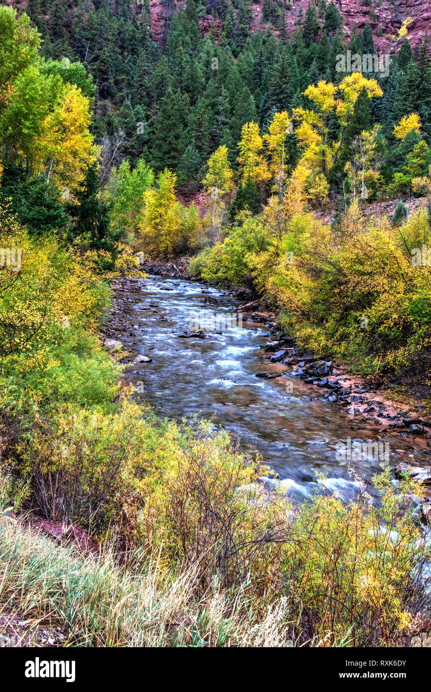 Mountain Creek, Colorado (near Quray), USA Stock Photo