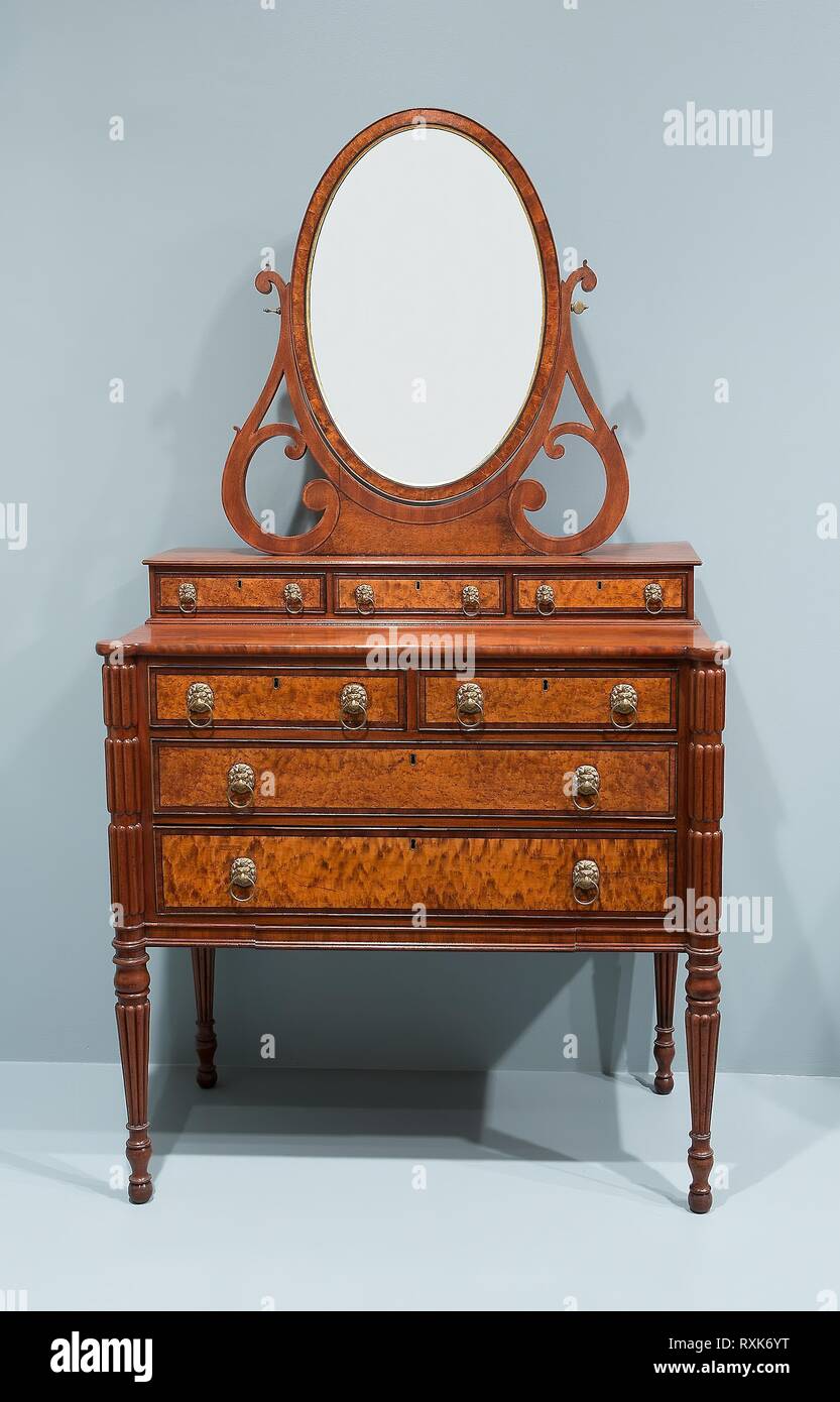Chest of Drawers with Dressing Glass. Attributed to the of