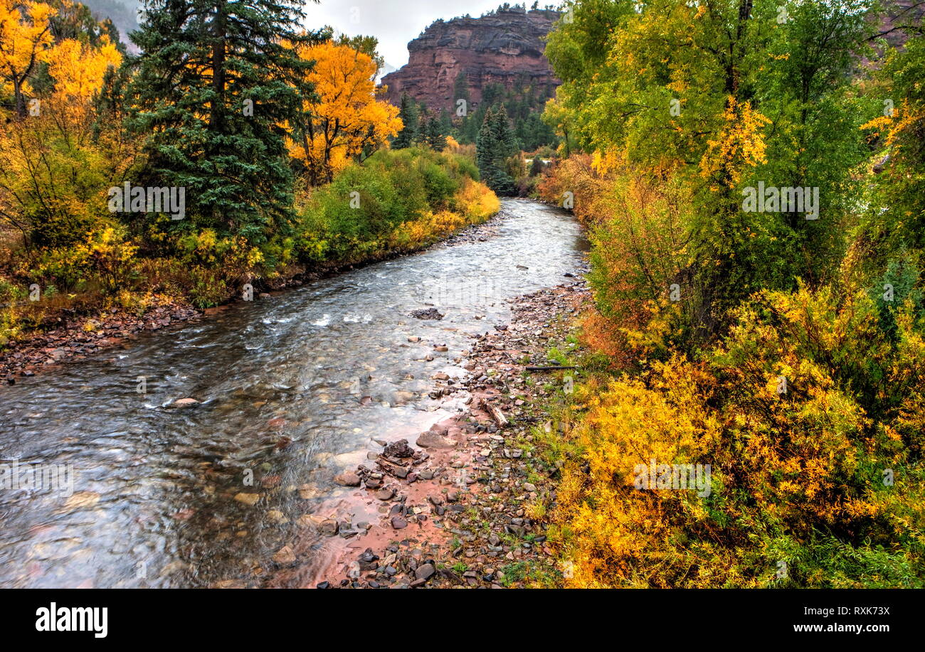 San Miguel River, Colorado, USA Stock Photo