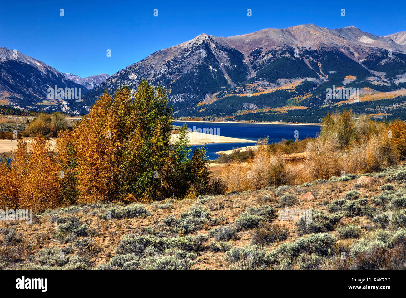 Twin Lakes, Colorado, USA Stock Photo