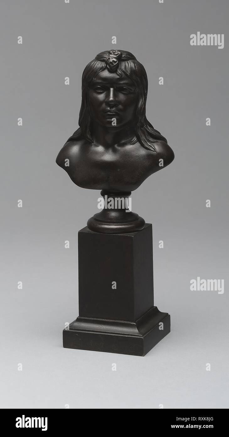 Bust of an American Indian. Henry Kirke Brown; American, 1814-1886. Date:  1848-1849. Dimensions: 20.3 × 8.6 × 6 cm (8 × 3 3/8 × 2 3/8 in.). Bronze on  bronze plinth. Origin: United States. Museum: The Chicago Art Institute  Stock Photo - Alamy