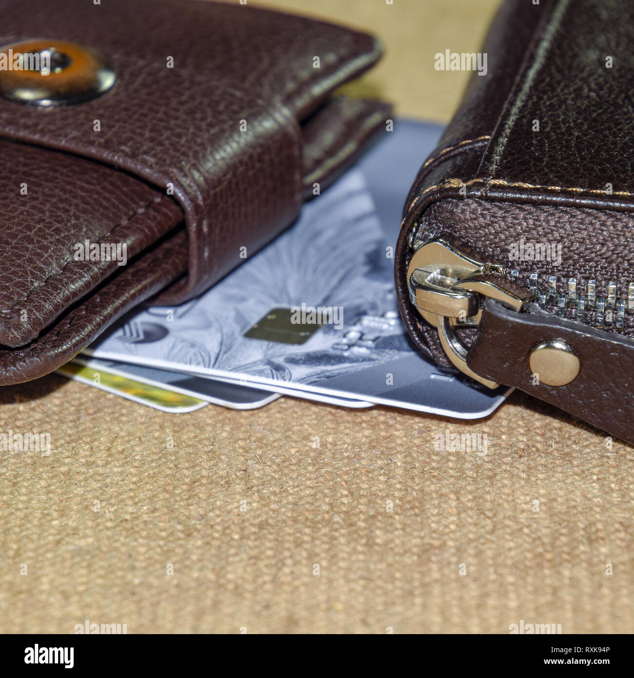 Black wallet dollars cards hi-res stock photography and images - Alamy