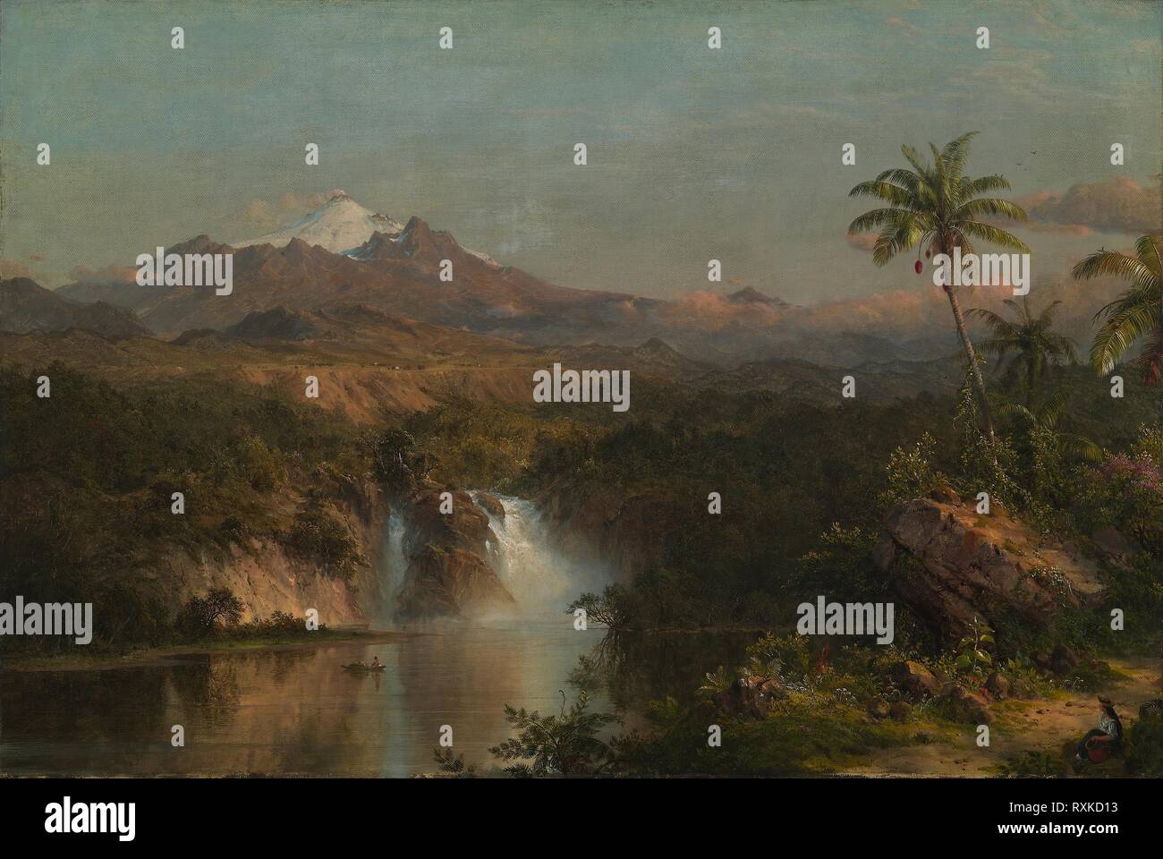 View of Cotopaxi. Frederic Edwin Church; American, 1826-1900. Date: 1857. Dimensions: 62.2 × 92.7 cm (24 1/2 × 36 1/2 in.). Oil on canvas. Origin: United States. Museum: The Chicago Art Institute. Stock Photo