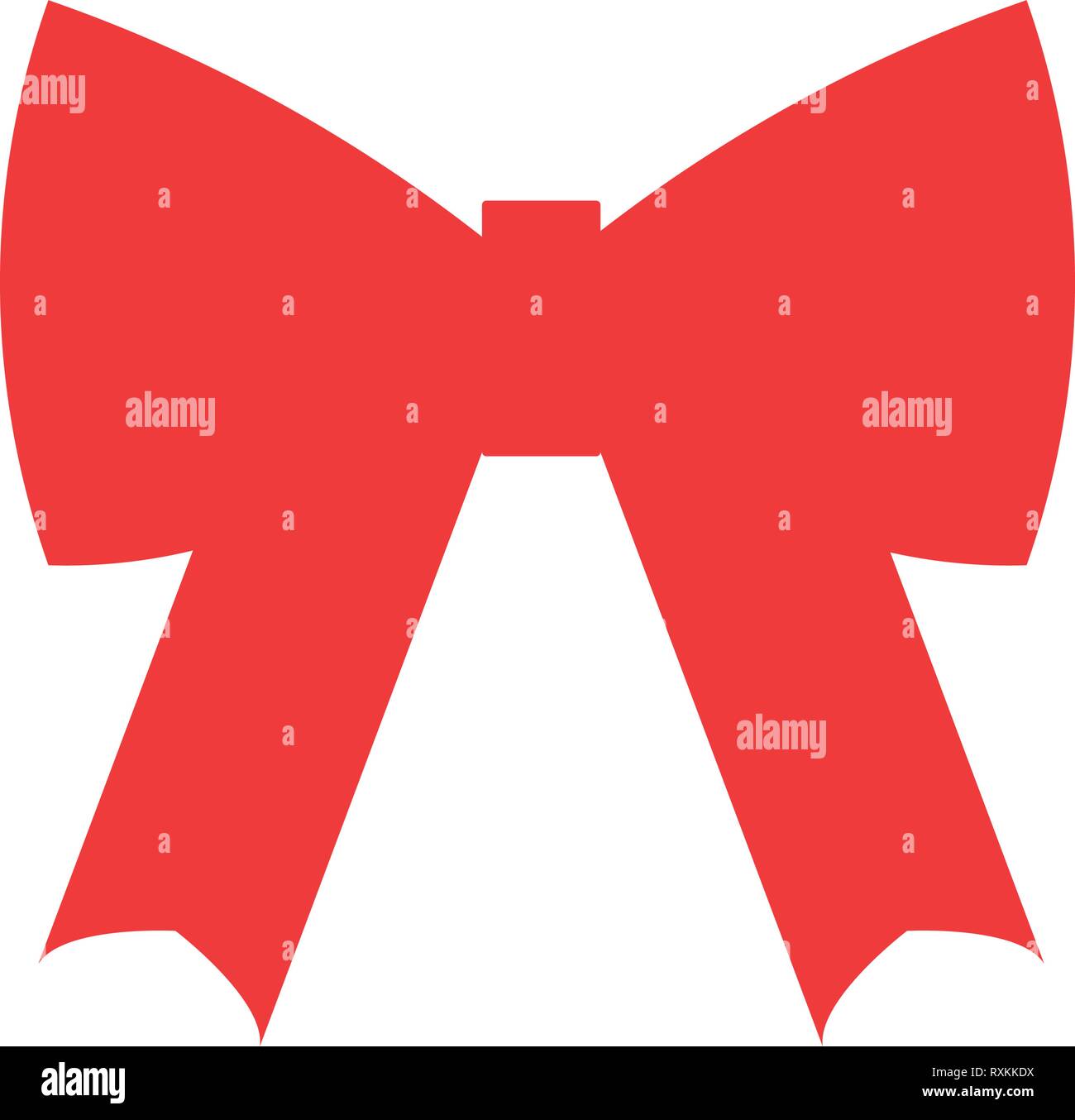 Black bow flat vector Stock Vector Images - Alamy