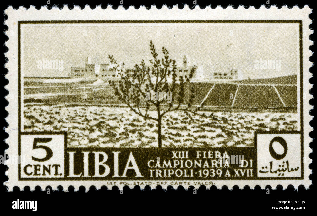 Postage stamp from Italian Libya in the Colonies - Libya series issued in 1939 Stock Photo