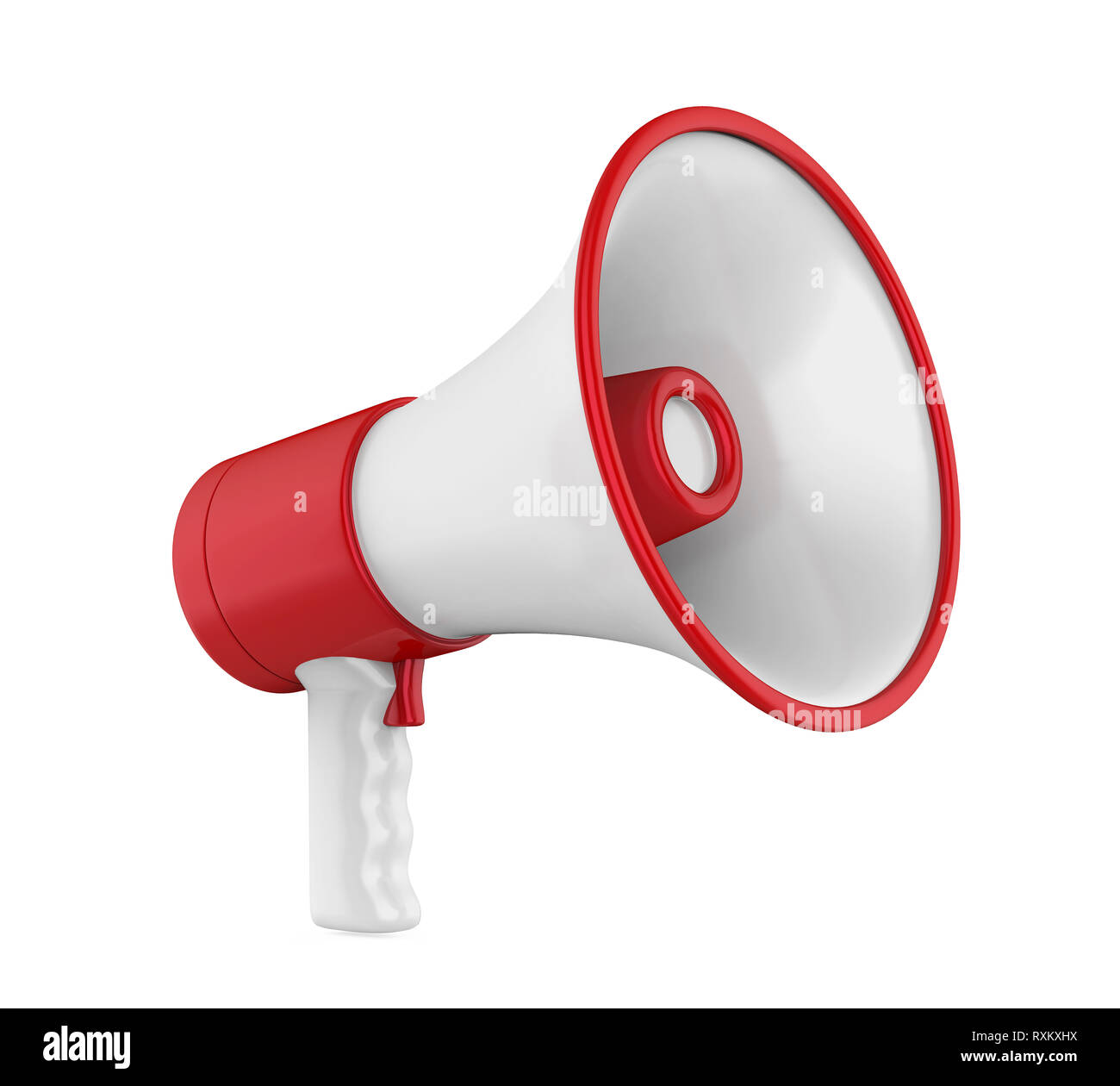 Red Megaphone Isolated Stock Photo Alamy