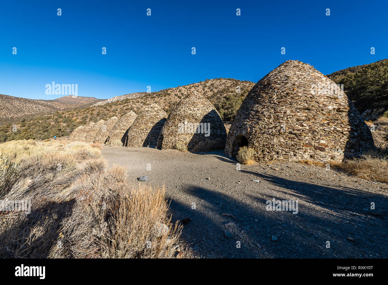 Charcoal Kilns of Death Valley Stock Photo Alamy