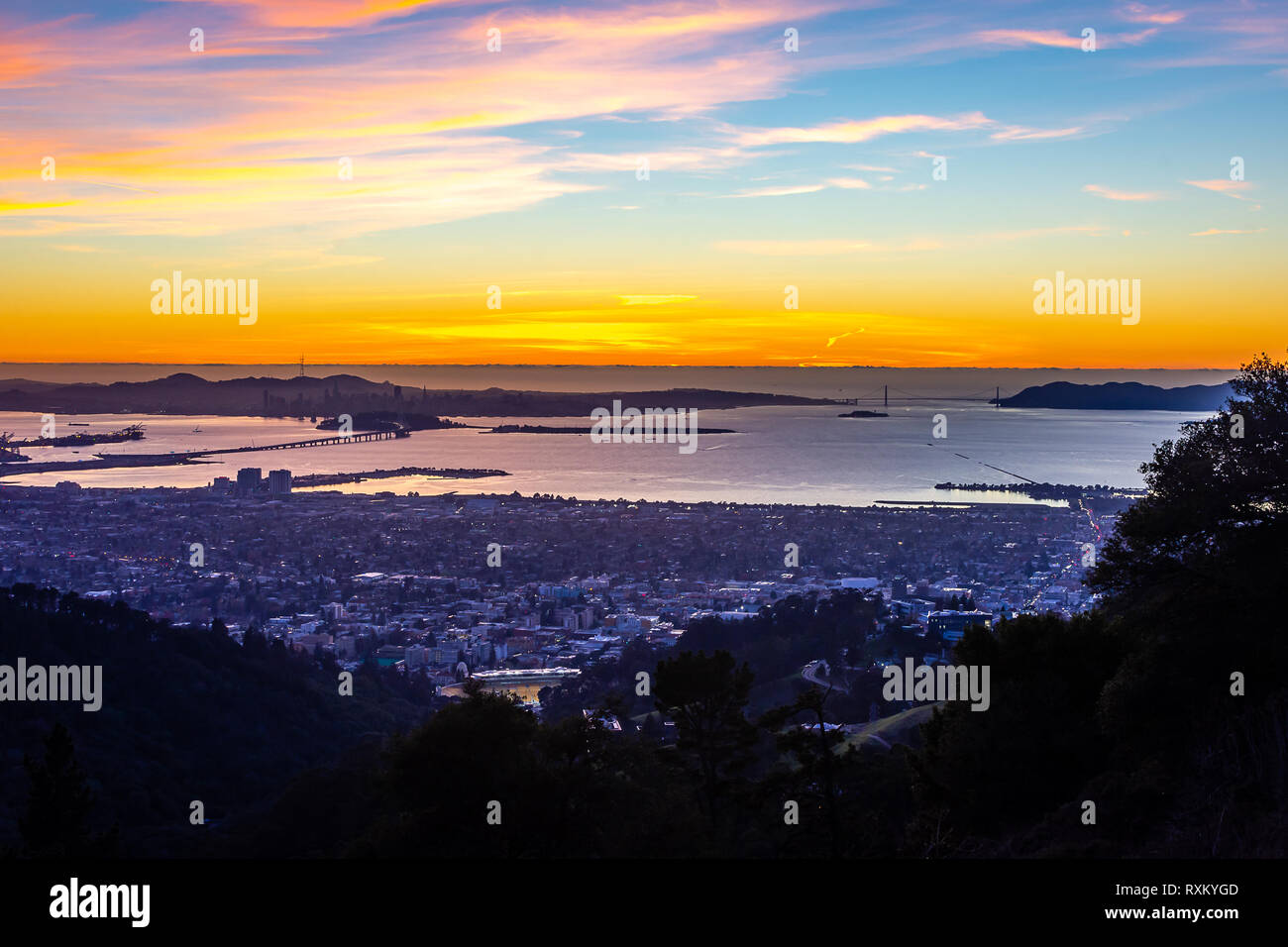 Grizzly Peak at Dusk Stock Photo - Alamy