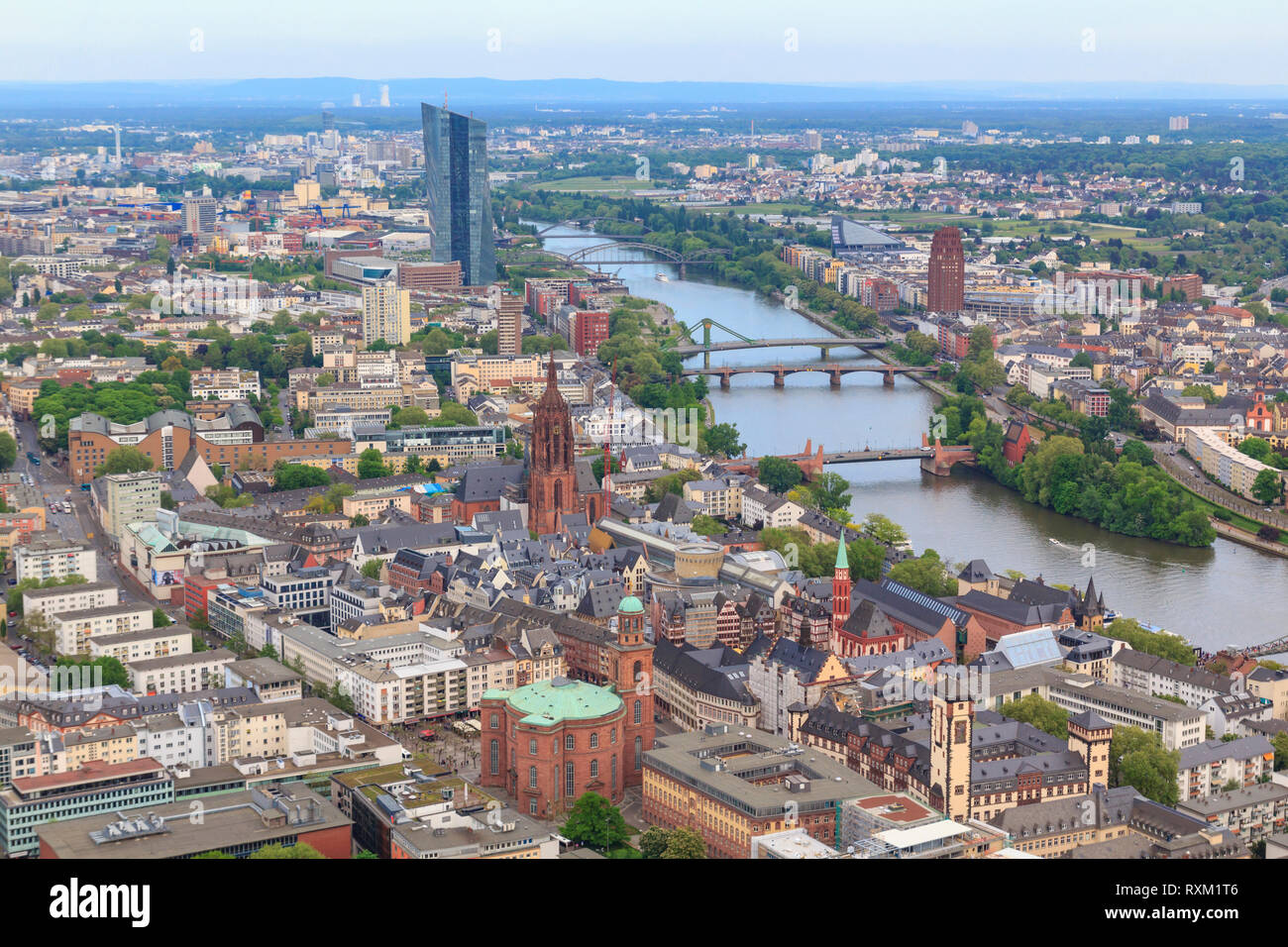 German river main aerial view hi-res stock photography and images - Alamy