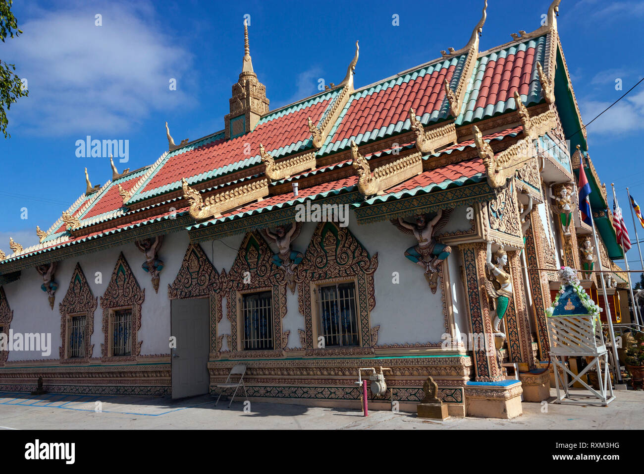 Buddhist temple of San Diego,California,America. Stock Photo