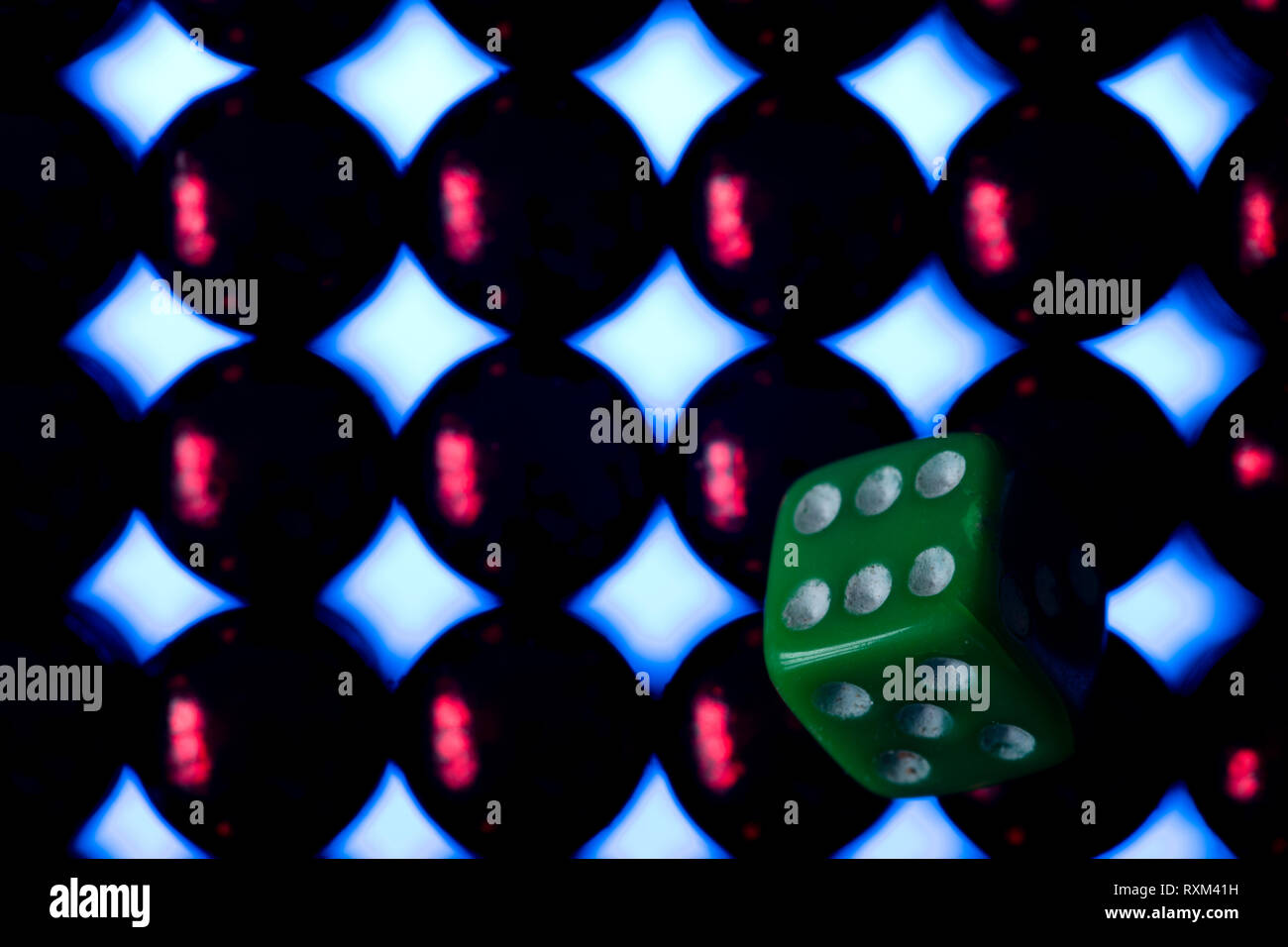 Dice on regular background Stock Photo