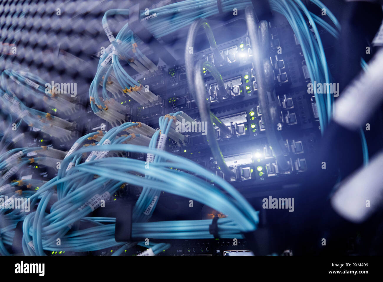 Fiber Optical connector interface. multiple exposure. Information