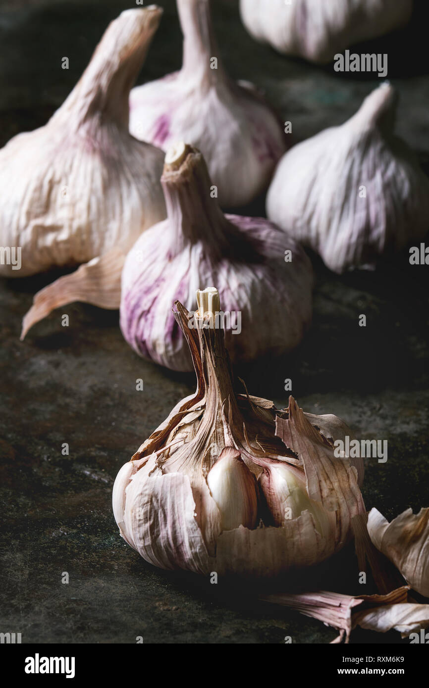 Group of garlic Stock Photo - Alamy
