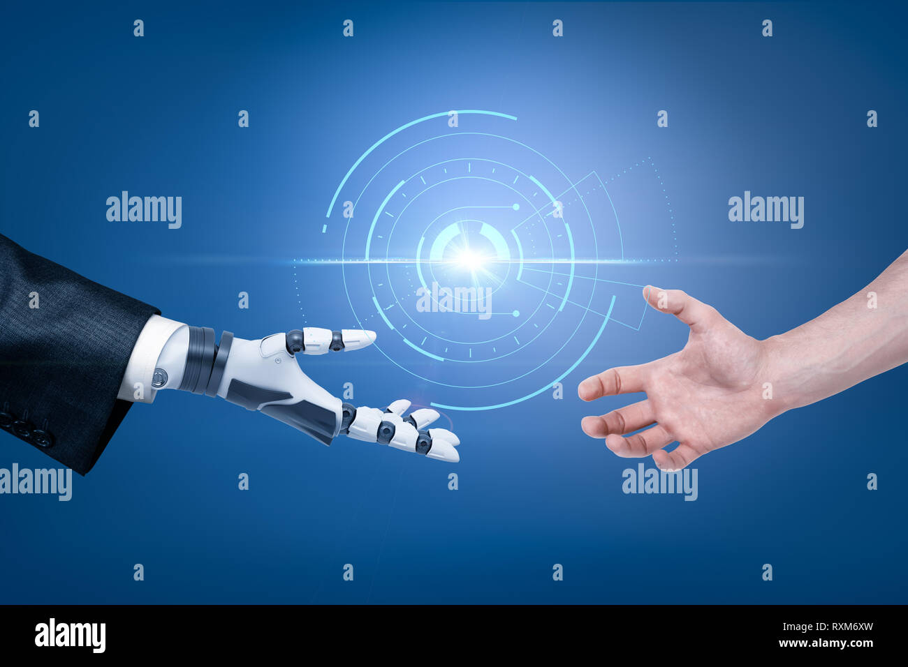 Man Playing Cyberchess Hand Reaching Into Computer To Make Move High-Res  Stock Photo - Getty Images