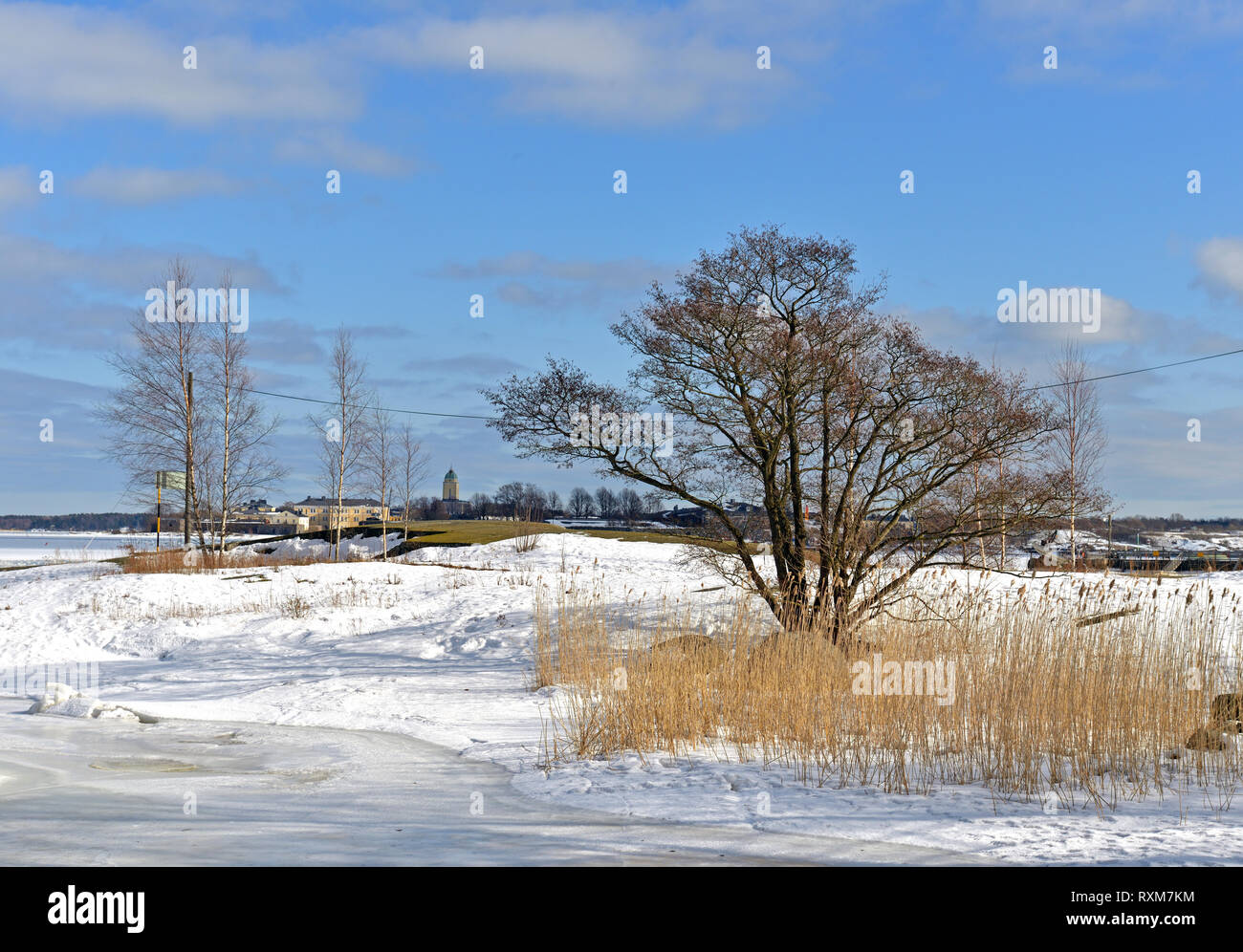 Spring landscape. Uunisaari Island, Helsinki, Finland Stock Photo - Alamy